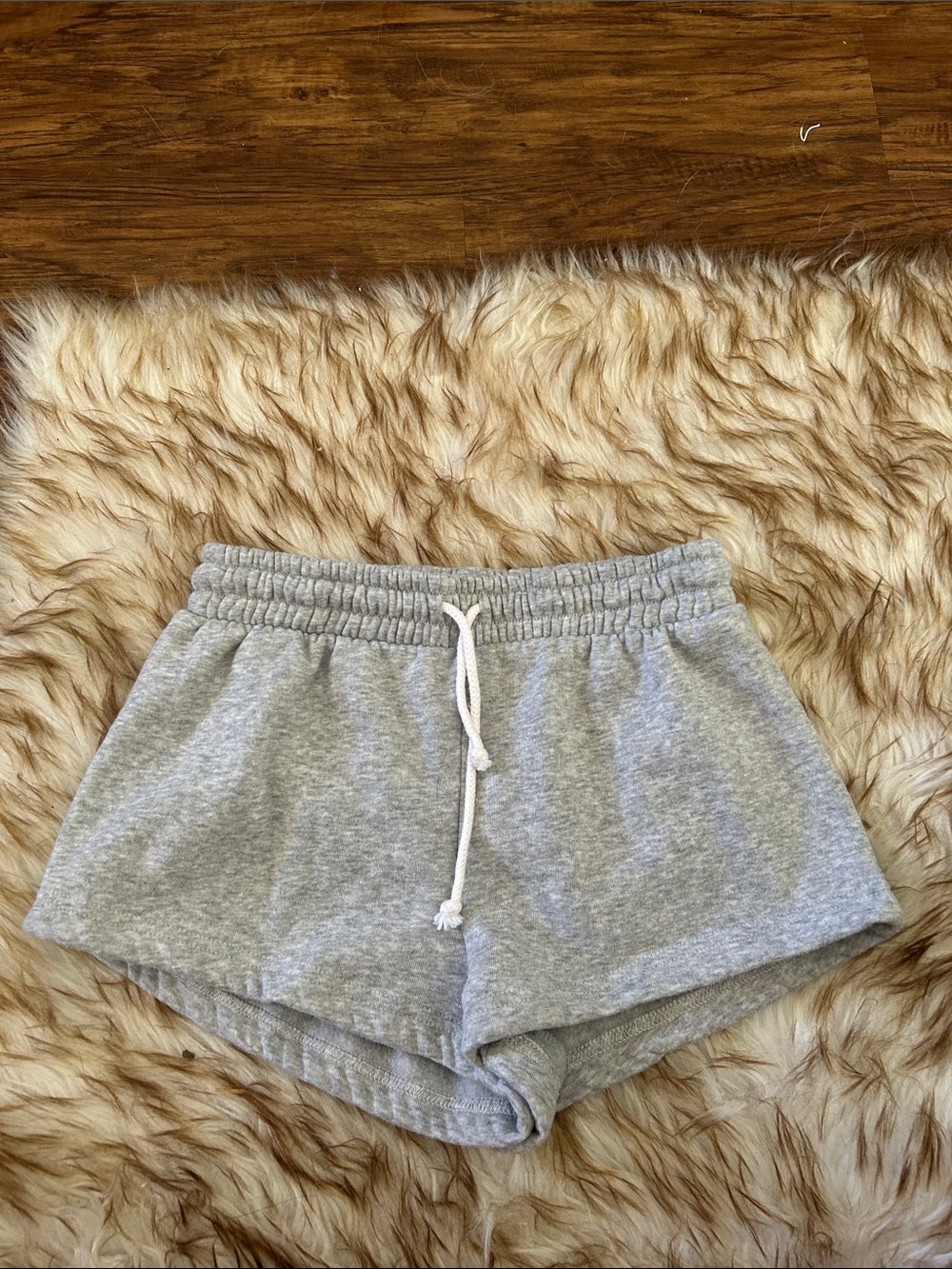 Women’s Athletic Gray Drawstring Lounge Shorts